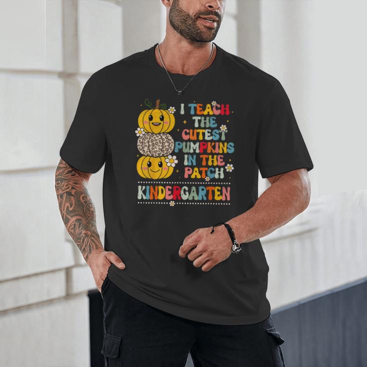 I Teach The Cutest Pumpkins Kindergarten Teacher Halloween Unisex T-Shirt, novelty gifts, funny gifts I Teach The Cutest Pumpkins Kindergarten Teacher Halloween Unisex T-Shirt, novelty gifts, funny gifts