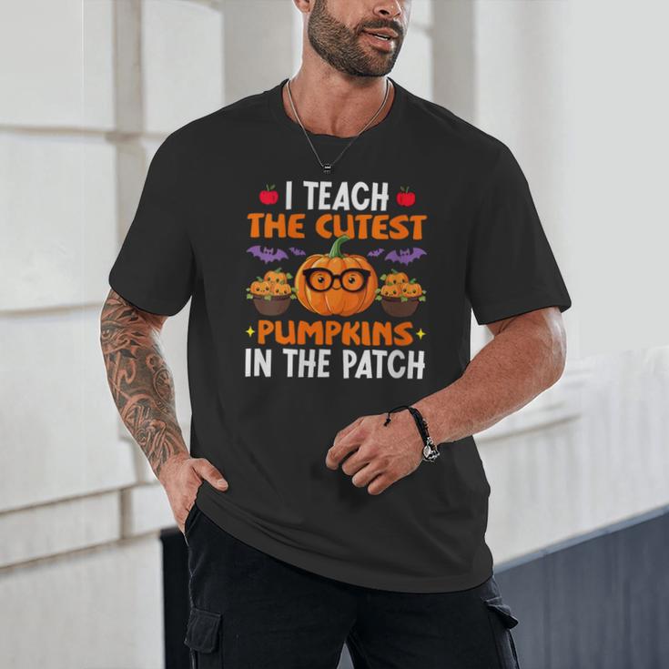 I Teach The Cutest Pumpkins In The Patch Halloween Teacher Unisex T-Shirt, novelty gifts, funny gifts I Teach The Cutest Pumpkins In The Patch Halloween Teacher Unisex T-Shirt, novelty gifts, funny gifts