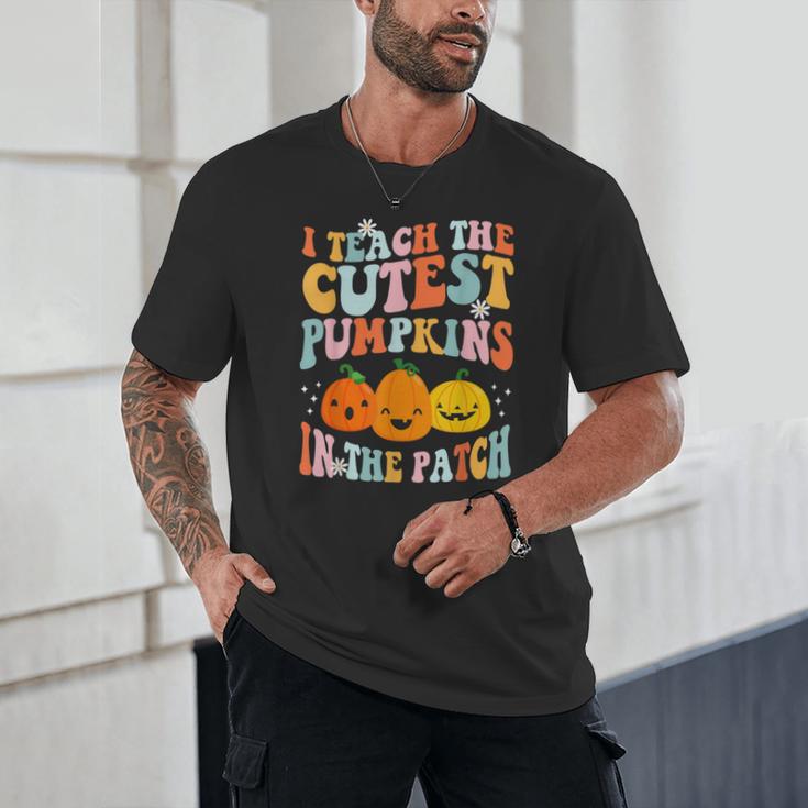 I Teach The Cutest Pumpkins In The Patch Teacher Unisex T-Shirt, novelty gifts, funny gifts