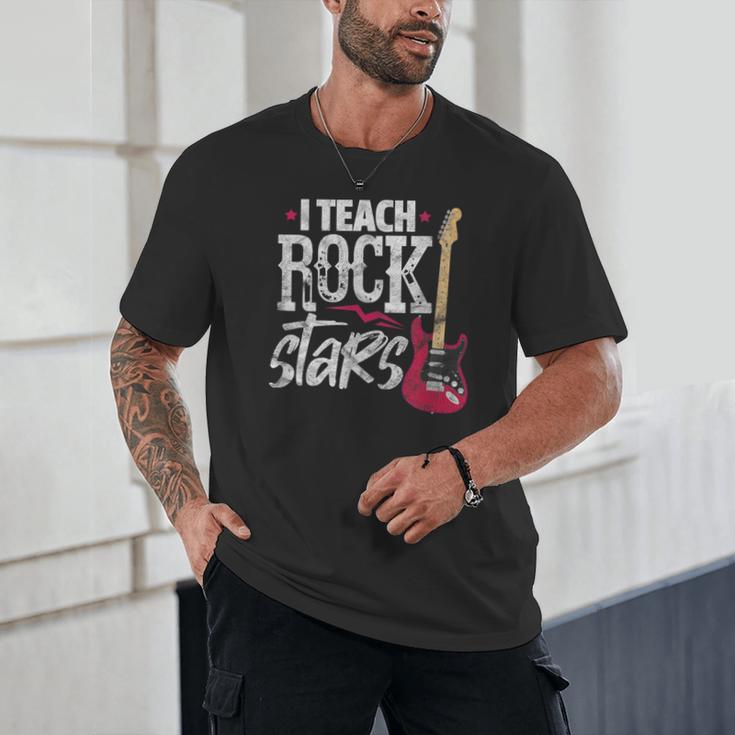 I Teach Rock Stars Music Teacher Guitar Player Unisex T-Shirt, novelty gifts, funny gifts I Teach Rock Stars Music Teacher Guitar Player Unisex T-Shirt, novelty gifts, funny gifts