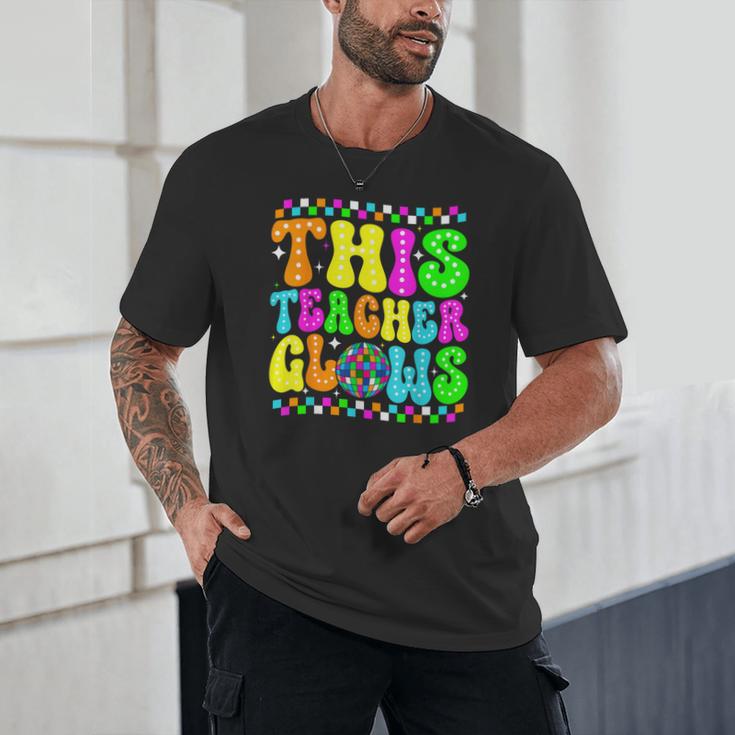 This Teacher 80s 90s Teachers's Day Glows Last Day Of School Unisex T-Shirt, novelty gifts, funny gifts This Teacher 80s 90s Teachers's Day Glows Last Day Of School Unisex T-Shirt, novelty gifts, funny gifts
