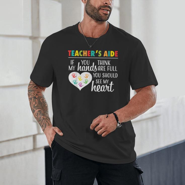 Teacher Aide Appreciation Cute Heart Tee For Women Unisex T-Shirt, novelty gifts, funny gifts