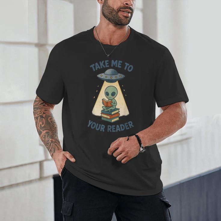 Teacher Alien Books UFO Reading Take Me To Your Reader Unisex T-Shirt, novelty gifts, funny gifts Teacher Alien Books UFO Reading Take Me To Your Reader Unisex T-Shirt, novelty gifts, funny gifts