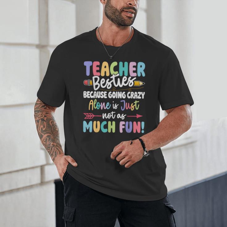 Teacher Besties Matching Teacher Besties Unisex T-Shirt, novelty gifts, funny gifts Teacher Besties Matching Teacher Besties Unisex T-Shirt, novelty gifts, funny gifts
