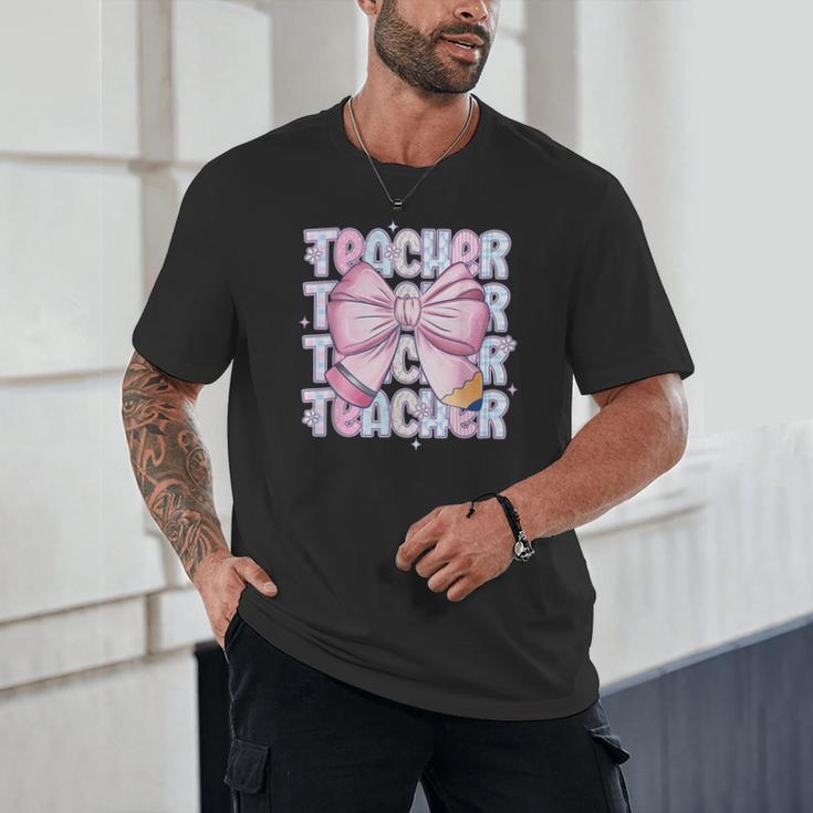 Teacher Bow Pencil Flowers Teacher Back To School Unisex T-Shirt, novelty gifts, funny gifts Teacher Bow Pencil Flowers Teacher Back To School Unisex T-Shirt, novelty gifts, funny gifts