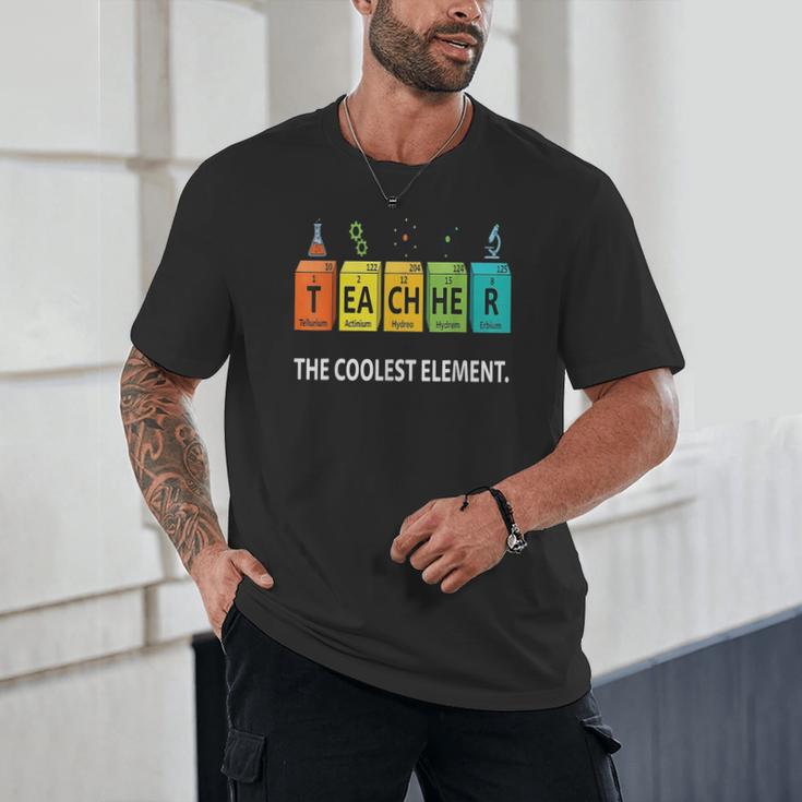Teacher The Coolest Element Chemistry Periodic Table Science Unisex T-Shirt, novelty gifts, funny gifts