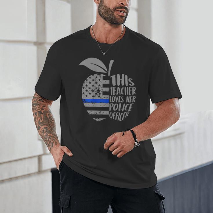 This Teacher Loves Her Police Officer Wife Saying Unisex T-Shirt, novelty gifts, funny gifts This Teacher Loves Her Police Officer Wife Saying Unisex T-Shirt, novelty gifts, funny gifts