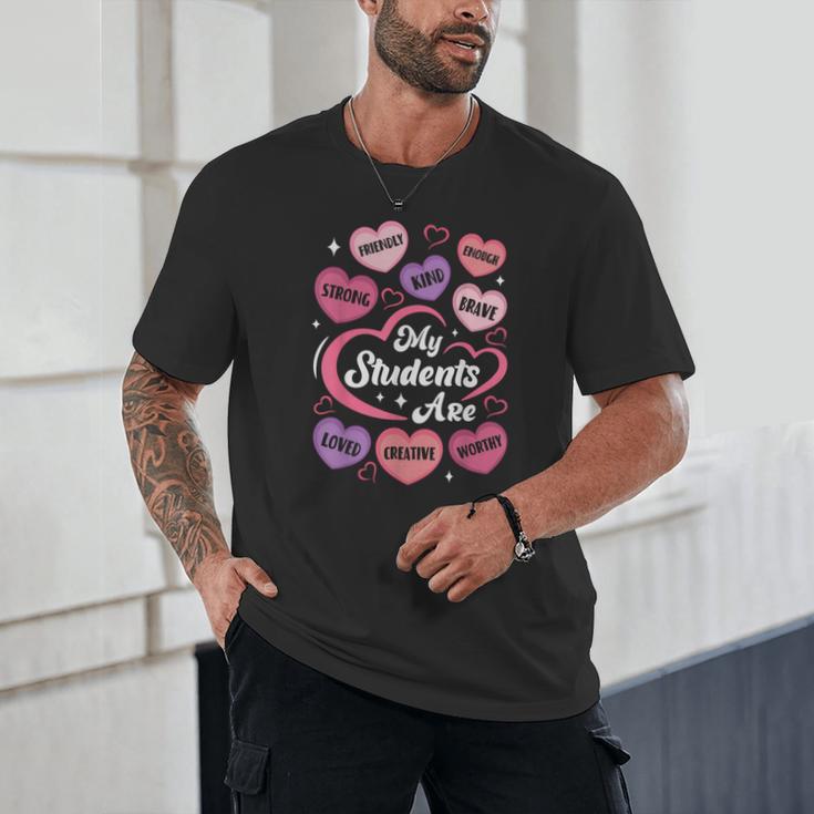 Teacher Positive Affirmations Candy Heart Valentine's Day Unisex T-Shirt, novelty gifts, funny gifts Teacher Positive Affirmations Candy Heart Valentine's Day Unisex T-Shirt, novelty gifts, funny gifts