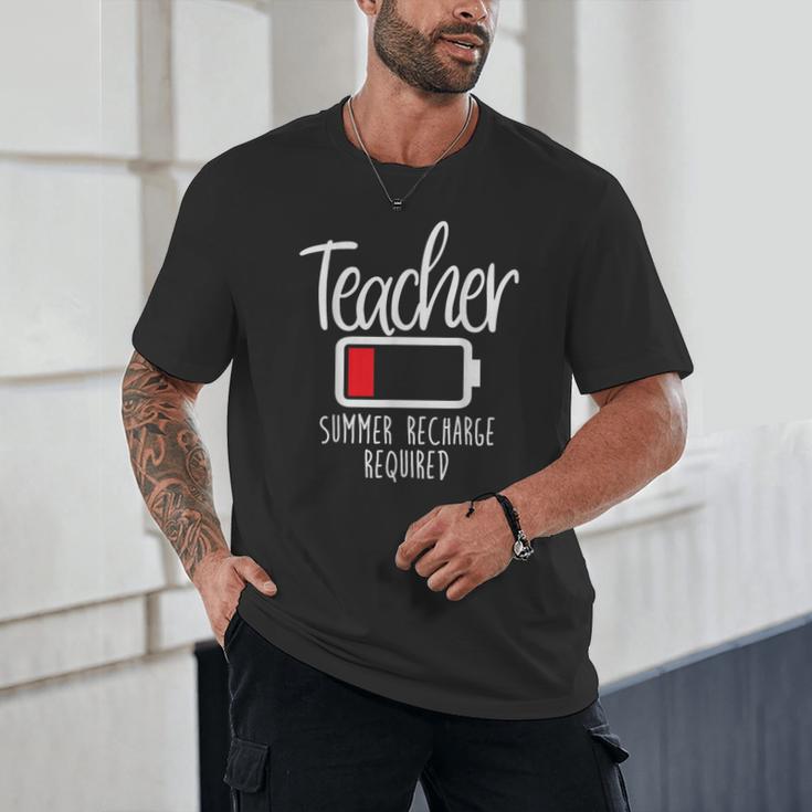 Teacher Summer Recharge Required Last Day School Women Unisex T-Shirt, novelty gifts, funny gifts Teacher Summer Recharge Required Last Day School Women Unisex T-Shirt, novelty gifts, funny gifts