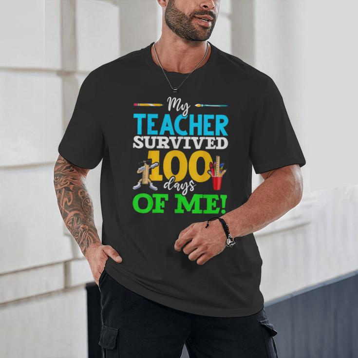 My Teacher Survived 100 Days Of Me Dab 100 Days Of School For Men Women Kids Unisex T-Shirt, novelty gifts, funny gifts