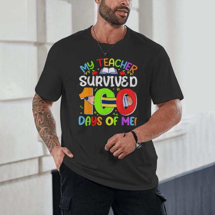 My Teacher Survived 100 Days Of Me 100 Days Of School Unisex T-Shirt, novelty gifts, funny gifts My Teacher Survived 100 Days Of Me 100 Days Of School Unisex T-Shirt, novelty gifts, funny gifts