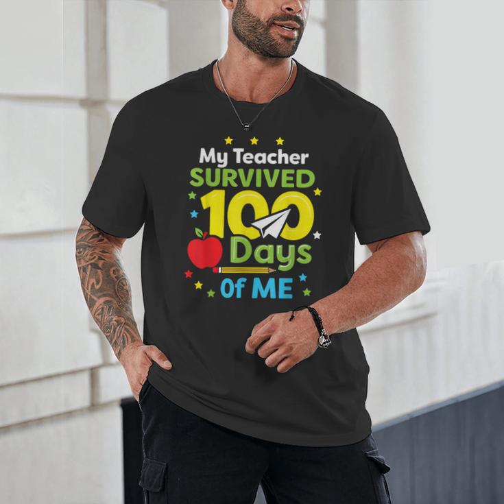 My Teacher Survived 100 Days Of Me Unisex T-Shirt, novelty gifts, funny gifts My Teacher Survived 100 Days Of Me Unisex T-Shirt, novelty gifts, funny gifts