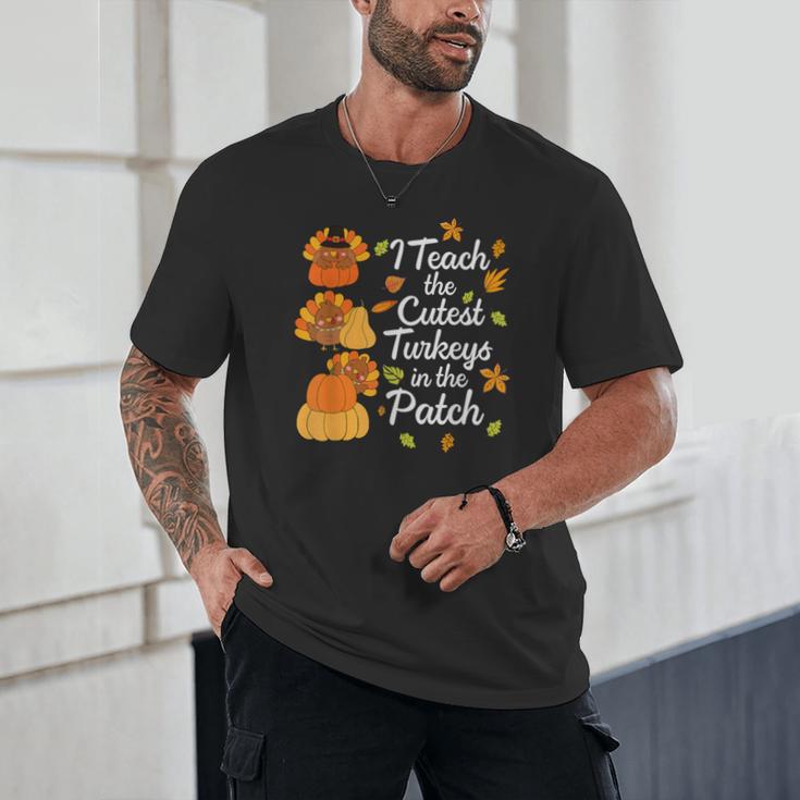 Teacher Thanksgiving I Teach The Cutest Turkeys In The Patch Unisex T-Shirt, novelty gifts, funny gifts Teacher Thanksgiving I Teach The Cutest Turkeys In The Patch Unisex T-Shirt, novelty gifts, funny gifts
