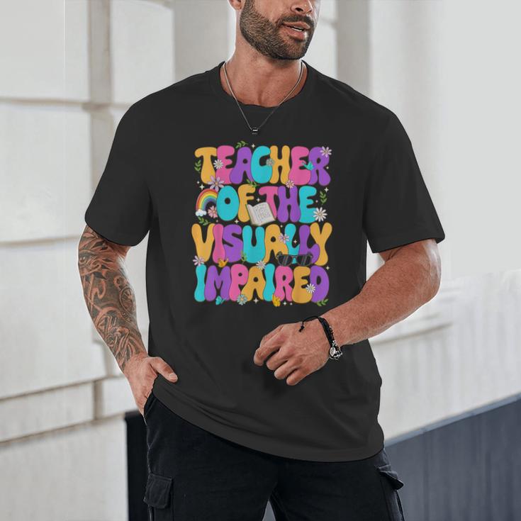 Teacher Of The Visually Impaired Blindness Awareness Unisex T-Shirt, novelty gifts, funny gifts Teacher Of The Visually Impaired Blindness Awareness Unisex T-Shirt, novelty gifts, funny gifts