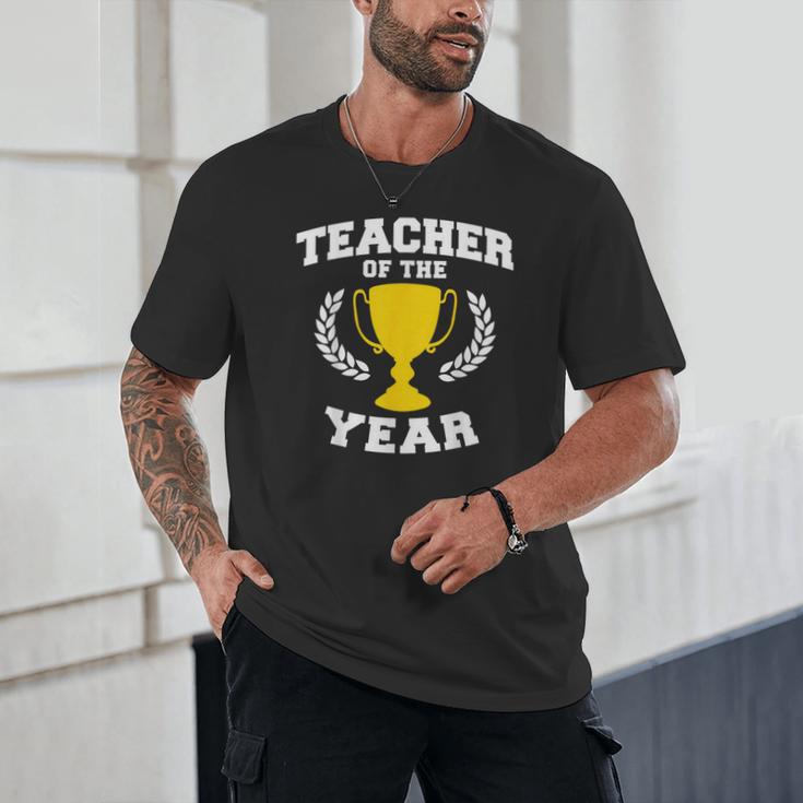 Teacher Of The Year For Men Women Unisex T-Shirt, novelty gifts, funny gifts