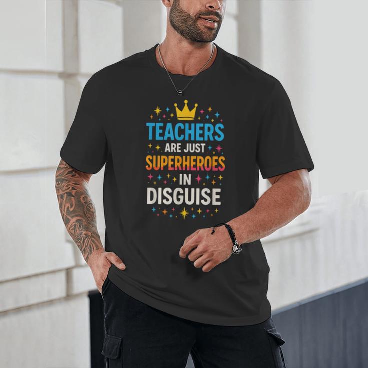 Teachers Are JUST Superheroes Fun School Unisex T-Shirt, novelty gifts, funny gifts