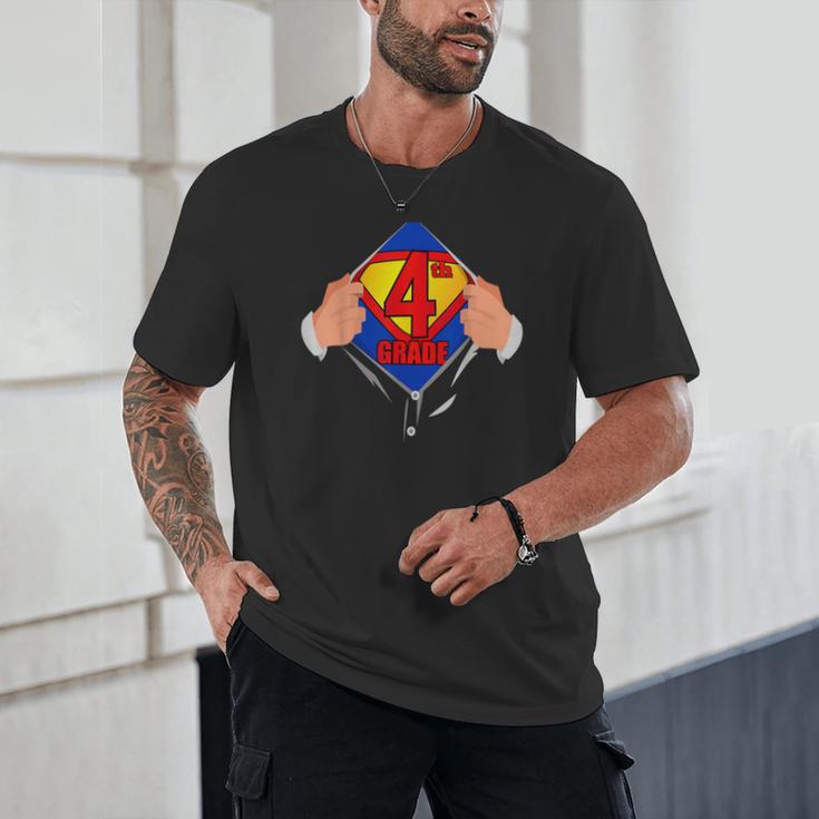 Teachers Are Superheroes 4th Grade Super Teacher Staff Men Women Unisex T-Shirt, novelty gifts, funny gifts