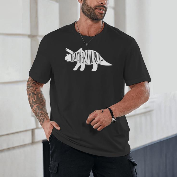 Teachersaurus Like A Normal Teacher Awesome Dinosaur Teacher Men Women Girls Kids Unisex T-Shirt, novelty gifts, funny gifts