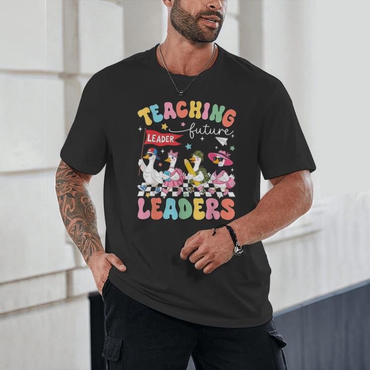 Teaching Future Leaders Groovy Teacher Back To School Unisex T-Shirt, novelty gifts, funny gifts Teaching Future Leaders Groovy Teacher Back To School Unisex T-Shirt, novelty gifts, funny gifts