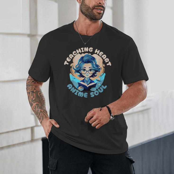 Teaching Heart Anime Soul Teacher Otaku Manga Unisex T-Shirt, novelty gifts, funny gifts Teaching Heart Anime Soul Teacher Otaku Manga Unisex T-Shirt, novelty gifts, funny gifts
