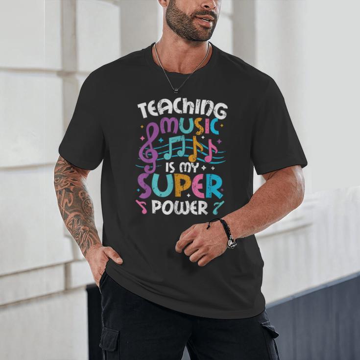 Teaching Music Is My Superpower Music Teacher For Men Women Kids Unisex T-Shirt, novelty gifts, funny gifts