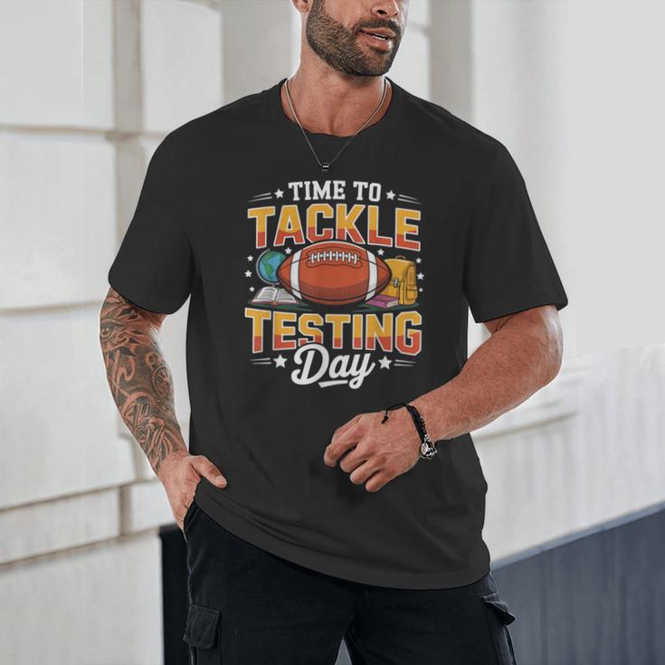 Test Day State Football Tackle Testing Day Sports Teacher Unisex T-Shirt, novelty gifts, funny gifts