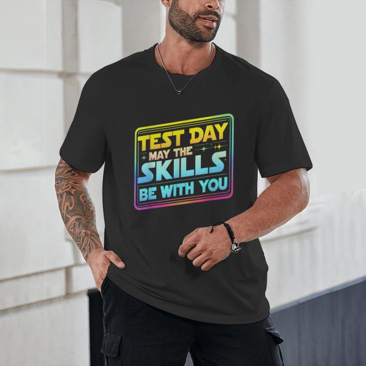 Testing Day Test Day May The Skills Be With You Teacher Unisex T-Shirt, novelty gifts, funny gifts Testing Day Test Day May The Skills Be With You Teacher Unisex T-Shirt, novelty gifts, funny gifts