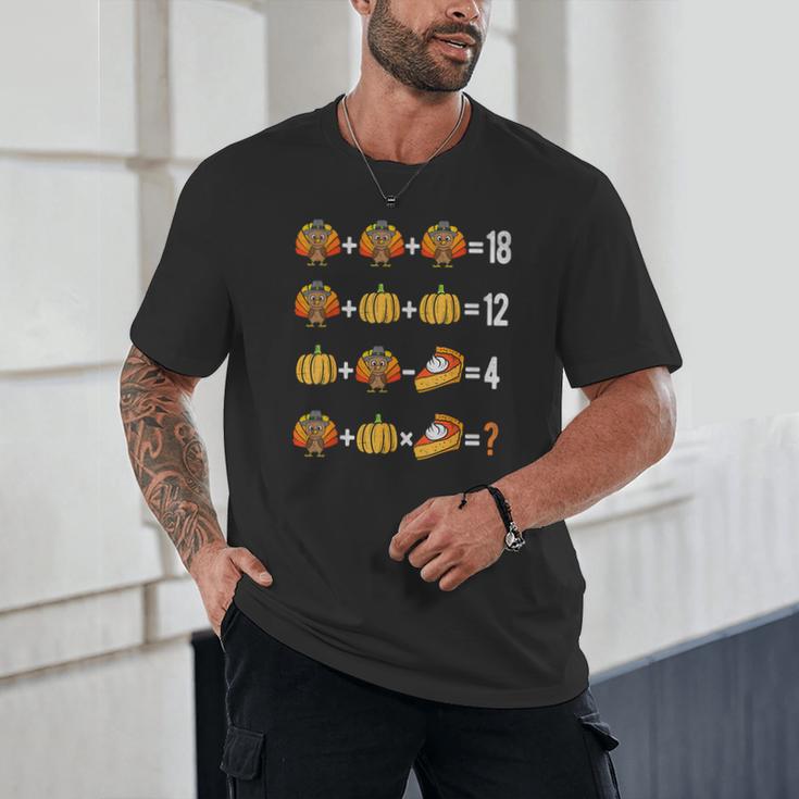 Thanksgiving Order Of Operations Thanksgiving Math Teacher Unisex T-Shirt, novelty gifts, funny gifts