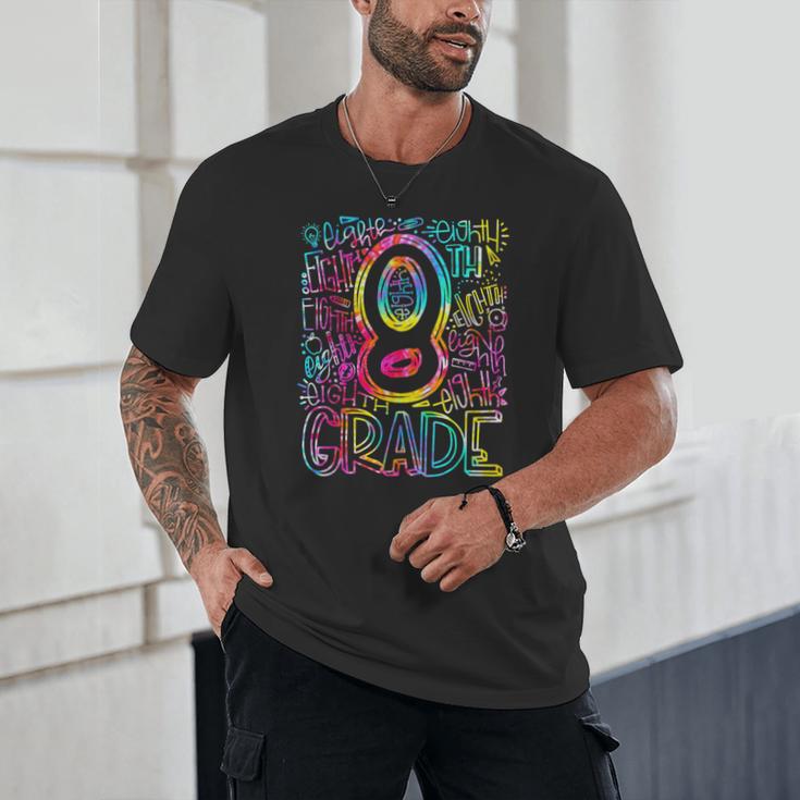 Tie Dye 8th Grade Typography Team Eighth Grade Teacher Unisex T-Shirt, novelty gifts, funny gifts Tie Dye 8th Grade Typography Team Eighth Grade Teacher Unisex T-Shirt, novelty gifts, funny gifts