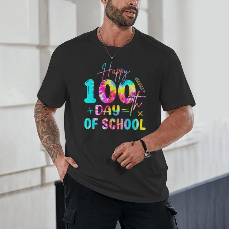 Tie Dye Happy 100th Day Of School Teacher Student 100 Days Unisex T-Shirt, novelty gifts, funny gifts Tie Dye Happy 100th Day Of School Teacher Student 100 Days Unisex T-Shirt, novelty gifts, funny gifts