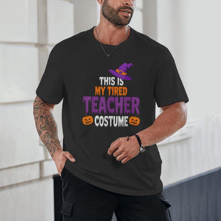 Tired Teacher Costume For Halloween Teachers Unisex T-Shirt, novelty gifts, funny gifts Tired Teacher Costume For Halloween Teachers Unisex T-Shirt, novelty gifts, funny gifts