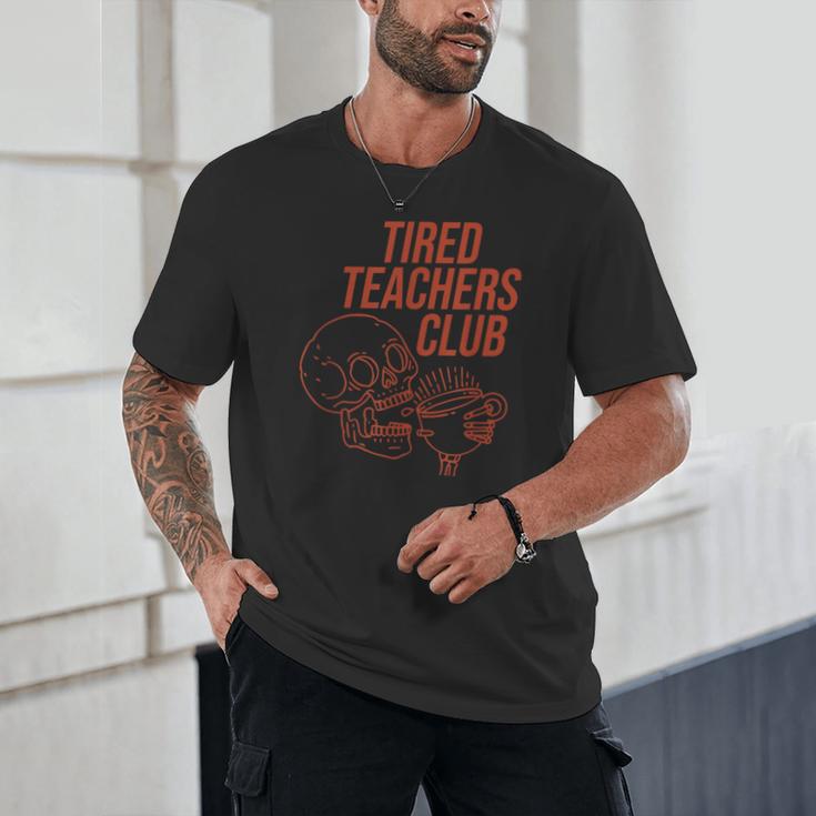 Tired Teachers Club Unisex T-Shirt, novelty gifts, funny gifts
