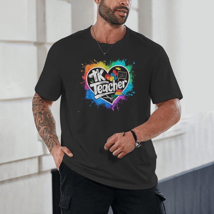 TK Teacher Transitional Kindergarten Heart Back To School Unisex T-Shirt, novelty gifts, funny gifts