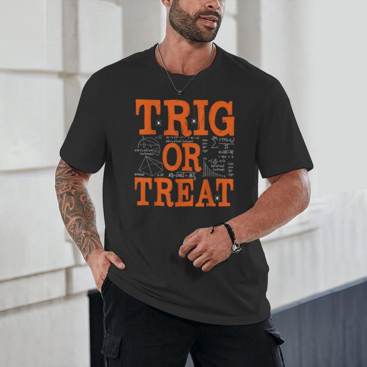 Trig Or Treat Trigonometry Math Teacher Halloween Unisex T-Shirt, novelty gifts, funny gifts Trig Or Treat Trigonometry Math Teacher Halloween Unisex T-Shirt, novelty gifts, funny gifts