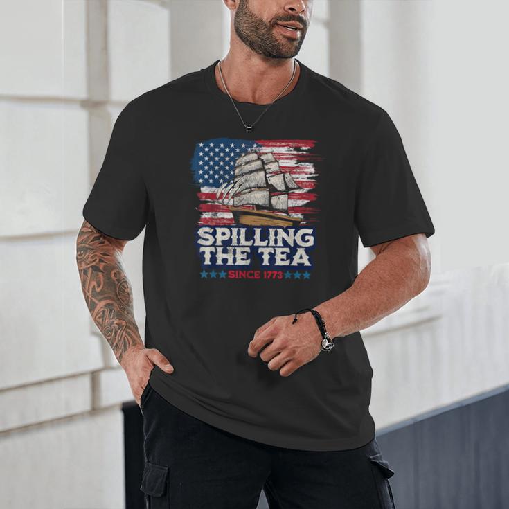 US History Teacher Boston Spilling The Tea Since 1773 Unisex T-Shirt, novelty gifts, funny gifts