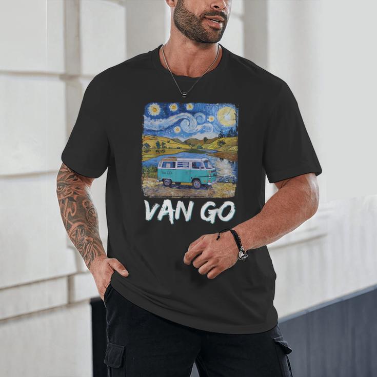 Van Go Retro Vanlife Art Teacher Unisex T-Shirt, novelty gifts, funny gifts Van Go Retro Vanlife Art Teacher Unisex T-Shirt, novelty gifts, funny gifts