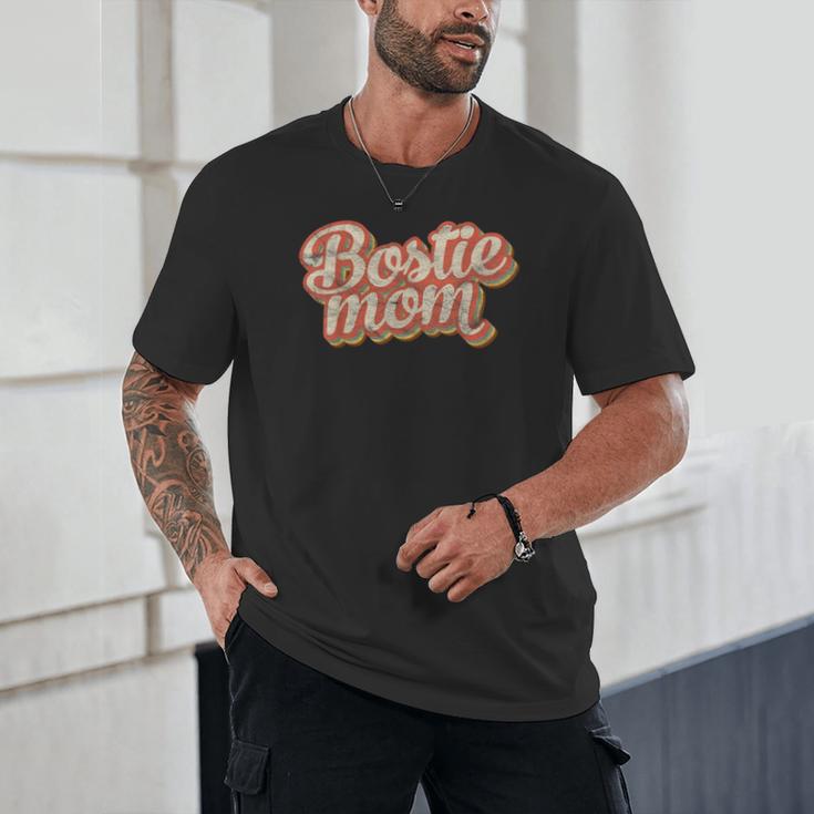 Vintage Boston Terrier Mom Dog Lover Pet Bostie Mama Men Women Girls Kids Unisex T-Shirt, novelty gifts, funny gifts