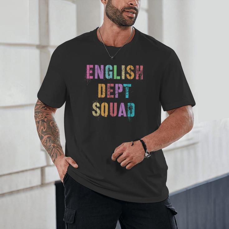 Vintage ENGLISH DEPT SQUAD Back To School Teacher Student Unisex T-Shirt, novelty gifts, funny gifts