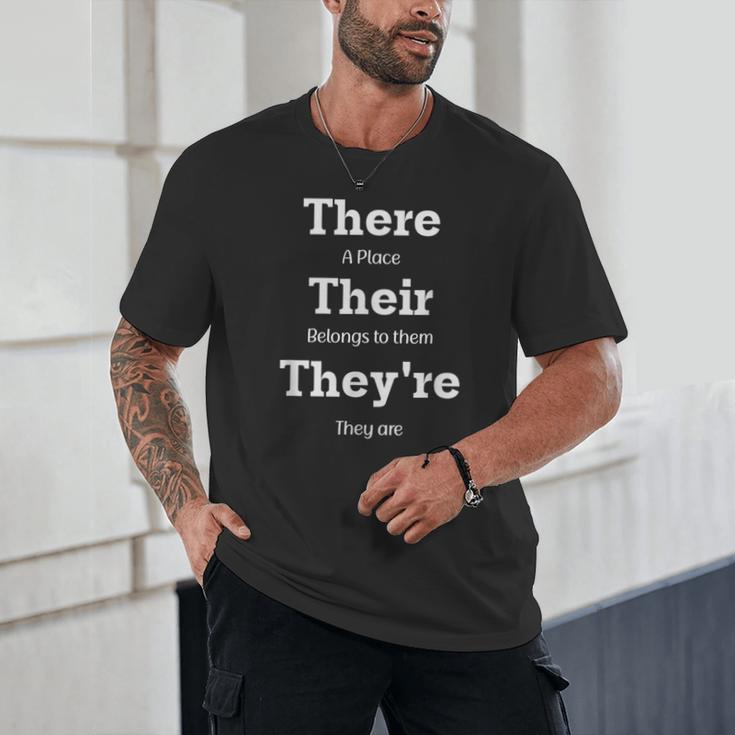 Vocabulary Police Their There They'Re English Teacher Unisex T-Shirt, novelty gifts, funny gifts
