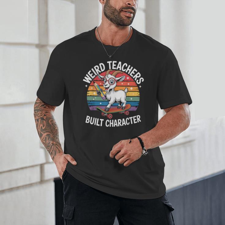 Weird Teachers Build Character Teacher Unisex T-Shirt, novelty gifts, funny gifts Weird Teachers Build Character Teacher Unisex T-Shirt, novelty gifts, funny gifts