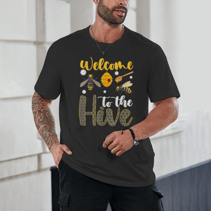 Welcome To The Hive Bee Teacher Back To School Unisex T-Shirt, novelty gifts, funny gifts Welcome To The Hive Bee Teacher Back To School Unisex T-Shirt, novelty gifts, funny gifts