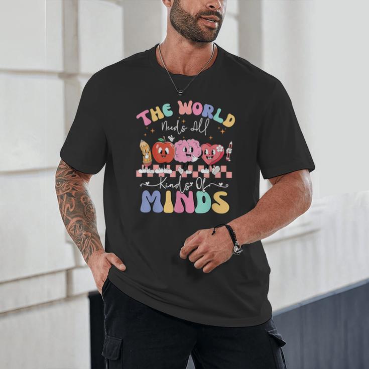 The World Needs All Kinds Of Minds Special Education Teacher Unisex T-Shirt, novelty gifts, funny gifts The World Needs All Kinds Of Minds Special Education Teacher Unisex T-Shirt, novelty gifts, funny gifts