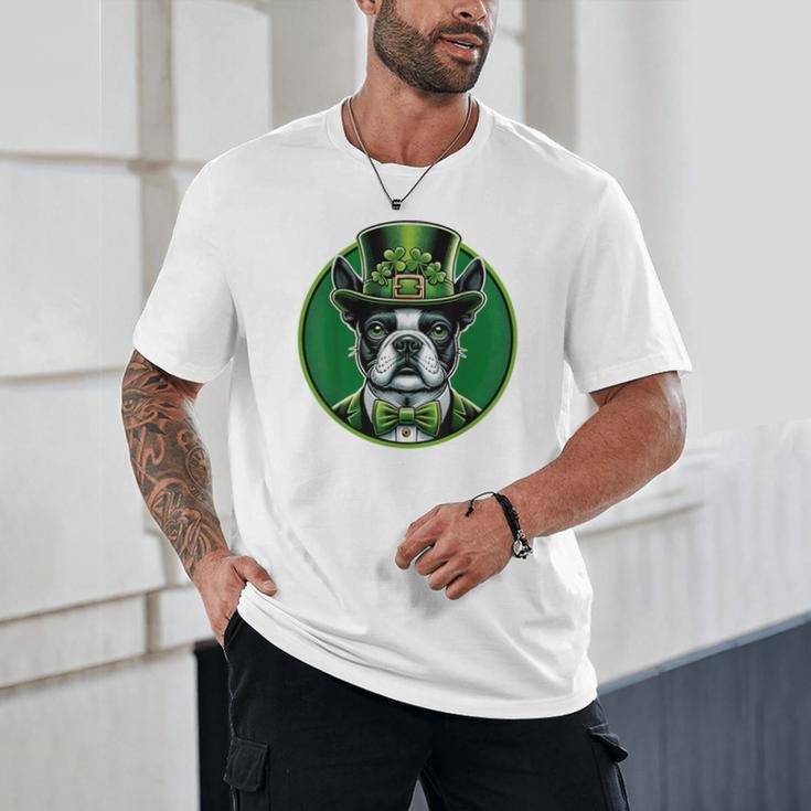 Boston Terrier Dog St Patricks Day Irish Pet Lover Men Women Kids Unisex T-Shirt, novelty gifts, funny gifts