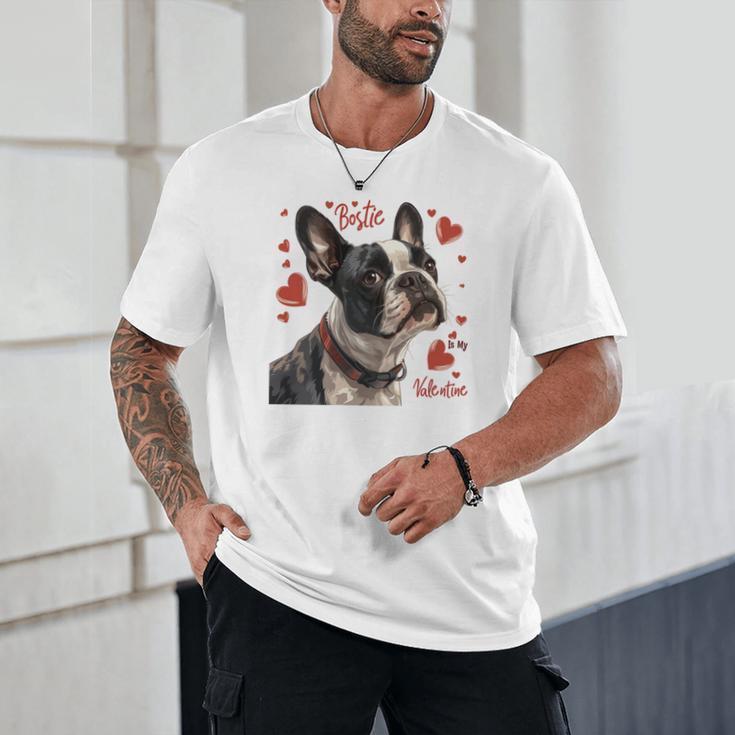 Boston Terrier Is My Valentine Cute Pet Dog Owner Valentine Unisex T-Shirt, novelty gifts, funny gifts