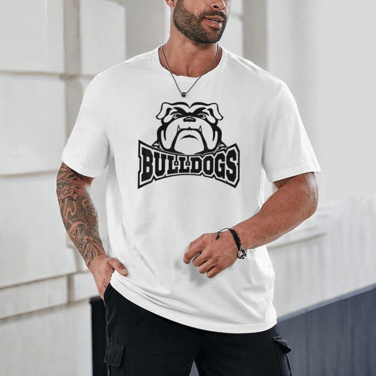 Bulldogs Teacher Student School Sports Fan Team Spirit Unisex T-Shirt, novelty gifts, funny gifts