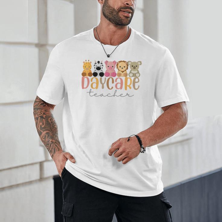 Daycare Teacher Animals Daycare Provider Back To School Unisex T-Shirt, novelty gifts, funny gifts