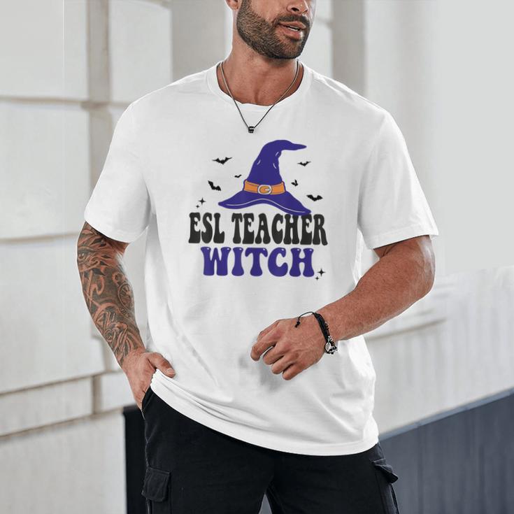 ESL Teacher Witch Halloween Matching Group Costume Unisex T-Shirt, novelty gifts, funny gifts