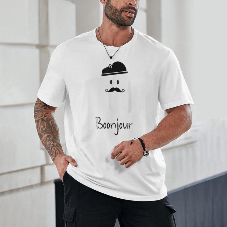 French Teacher Halloween Bonjour Ghost Unisex T-Shirt, novelty gifts, funny gifts