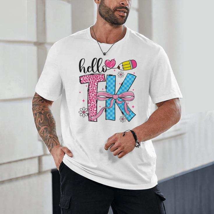 Hello TK Transitional Kindergarten Back To School Teacher Unisex T-Shirt, novelty gifts, funny gifts