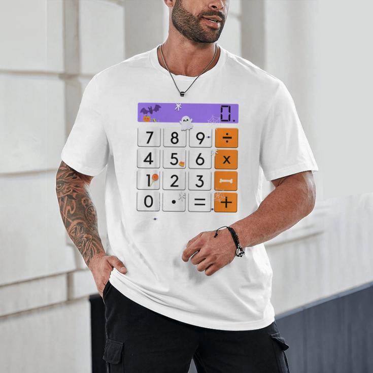 Math Teacher Halloween Costume Calculator Math Pun Unisex T-Shirt, novelty gifts, funny gifts